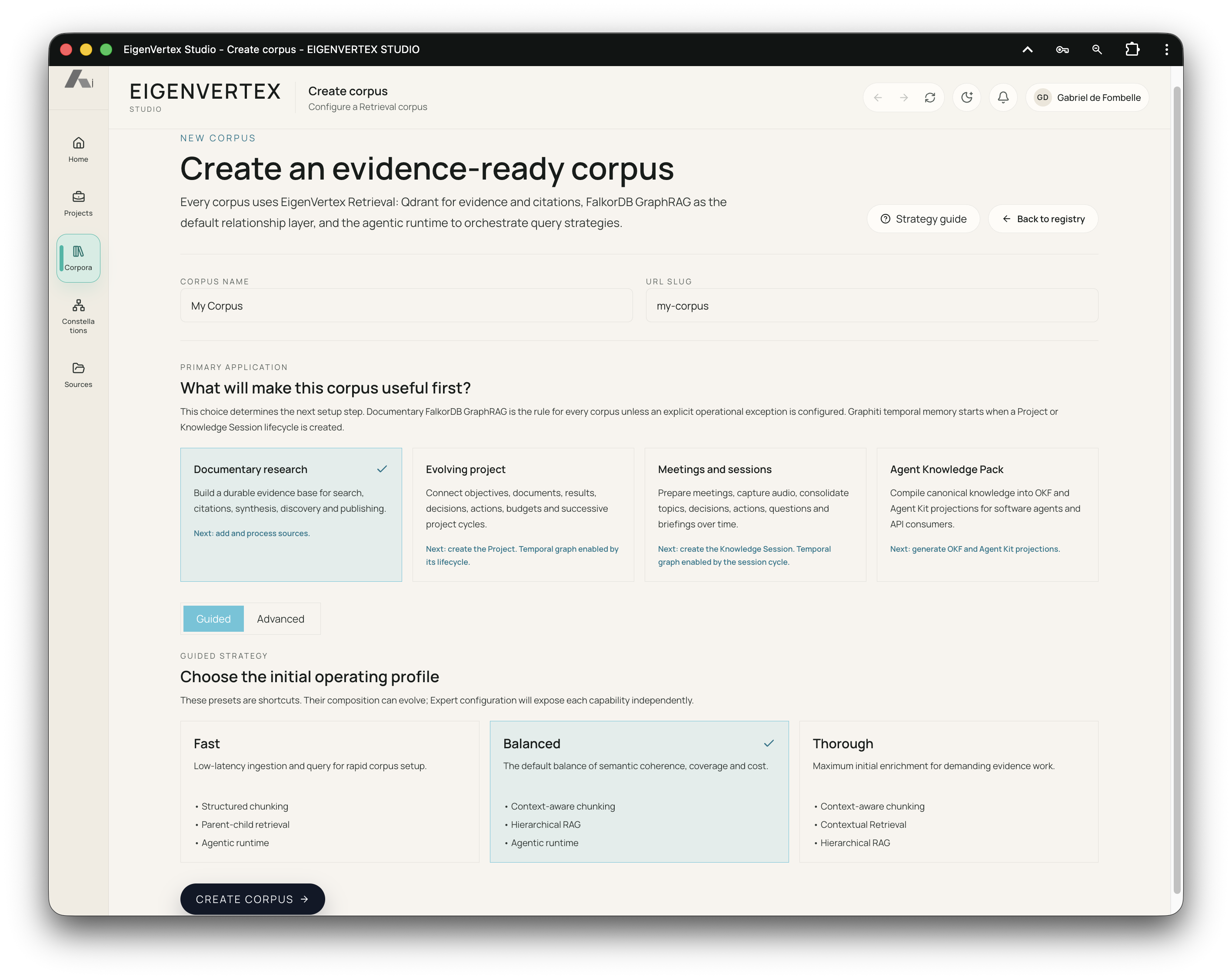 Create Corpus